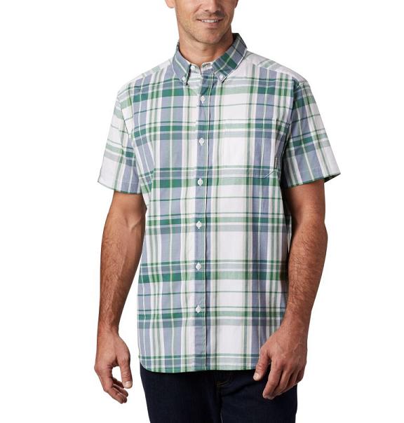 Columbia Rapid Rivers II Shirts Green For Men's NZ51286 New Zealand